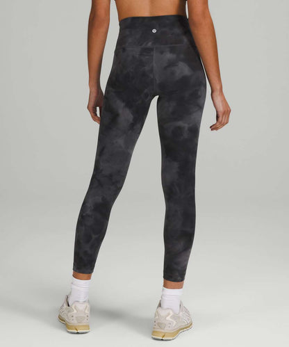 Lululemon Wunder Train High-Rise Tight 25" in Diamond Dye Pitch Grey Graphite Grey - 4