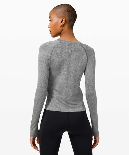Lululemon Swiftly Tech Long Sleeve in Gray - 10