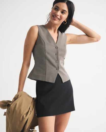 Abercrombie & Fitch Black Scarlett Mini Skort - Medium