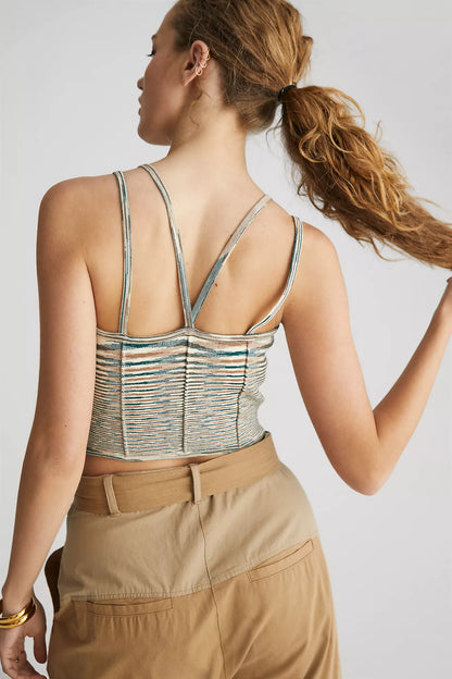 Anthropologie The Reed Sweater Corset Top - Medium