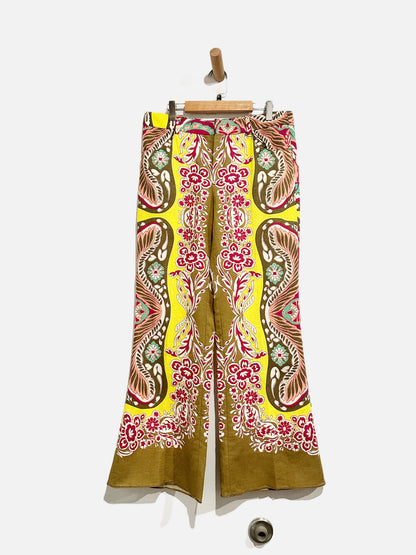 Zara Colorful Printed Pants - Small
