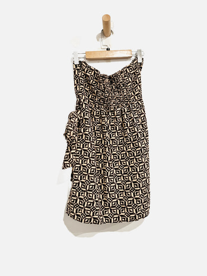 Urban Outfitters Juliette Black Geo Wrap-Around Mini Dress - Small
