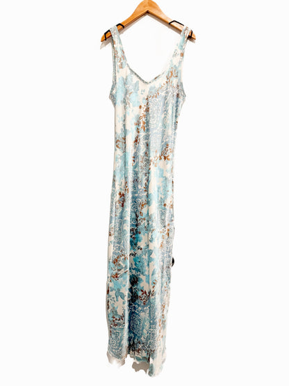 NWT Free People Worth The Wait Bias Slip Dress in Ice Combo - XS