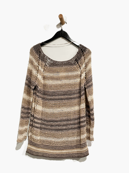 Free People Desert Moon Striped Sweater - Large