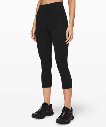 Lululemon Wunder Under Crop Full-On Luxtreme 21" in Formation Camo Deep Coal Multi - 4