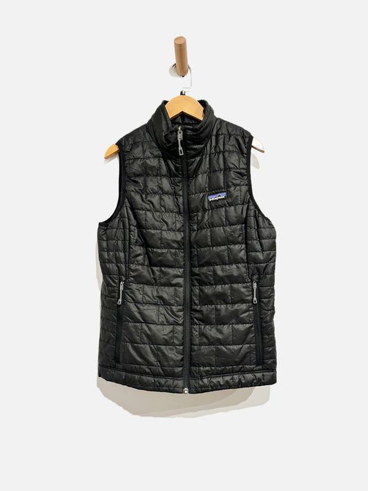 Patagonia Black Quilted Down Vest - Small