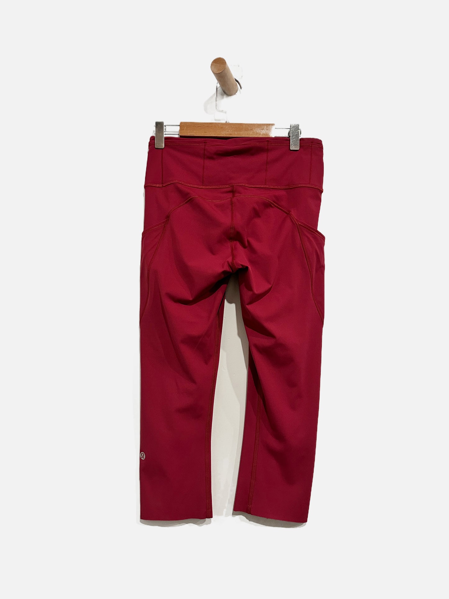 Lululemon Fast & Free Crop II Nulux 19" in Dark Red - 6