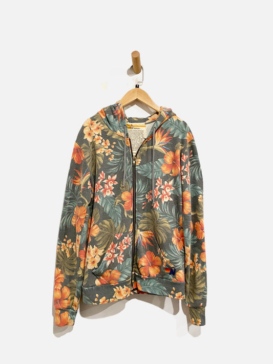 Aviator Nation Tropical Print Hoodie - Small