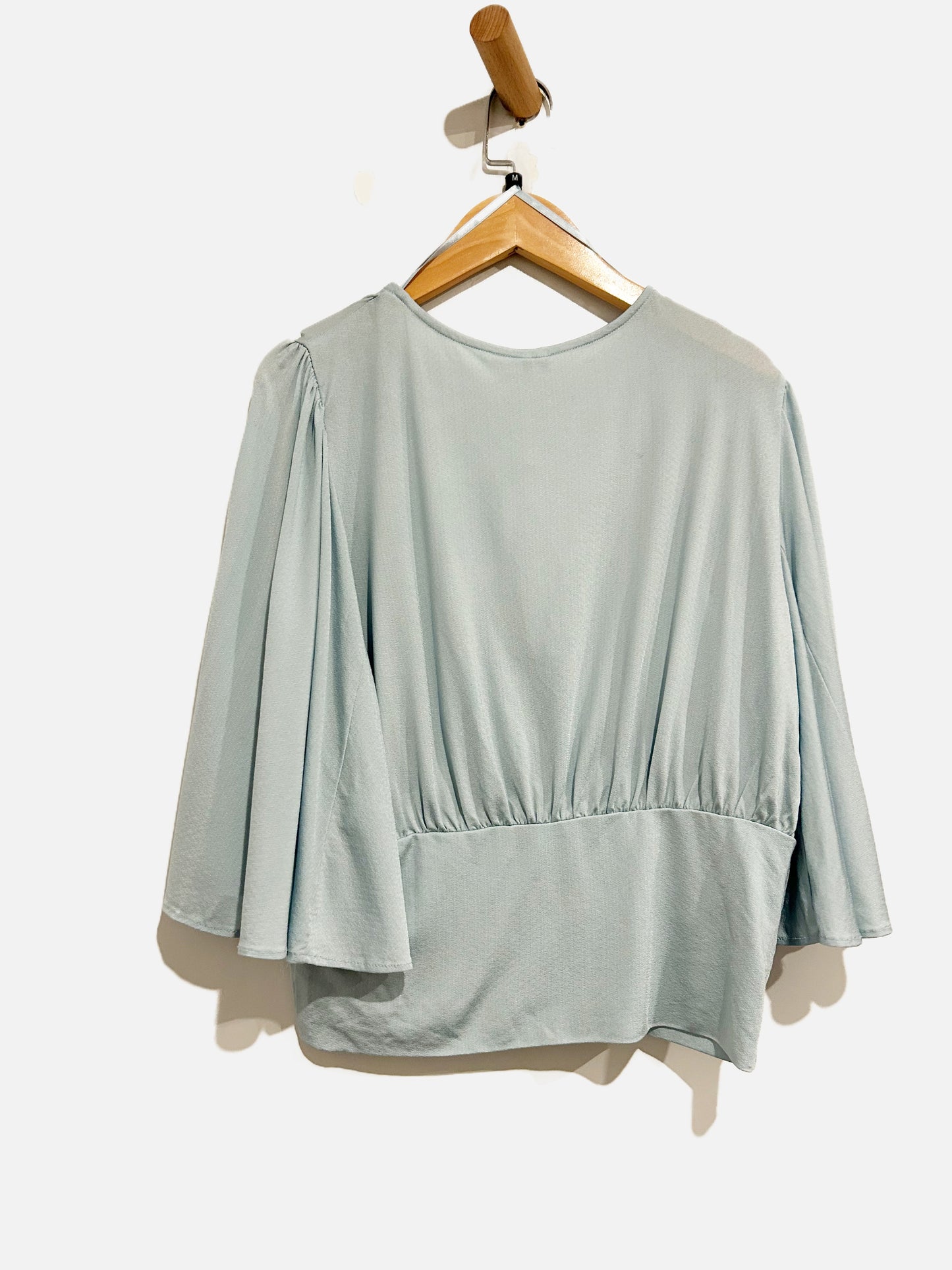 Anthropologie Blue Flowy Blouse - Medium