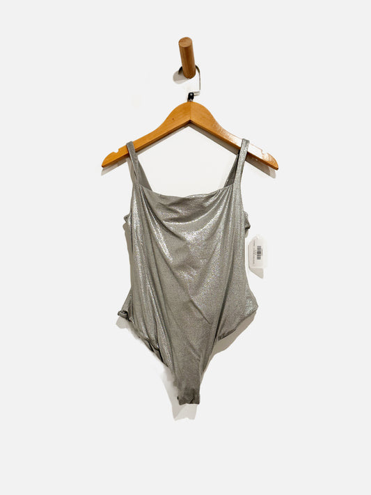 Skims Fits Everyone Silver Bodysuit - Medium