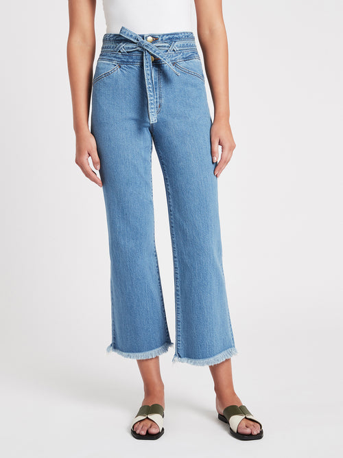 J Brand Sukey Crop Wide Leg Jean in Virtuous- 29