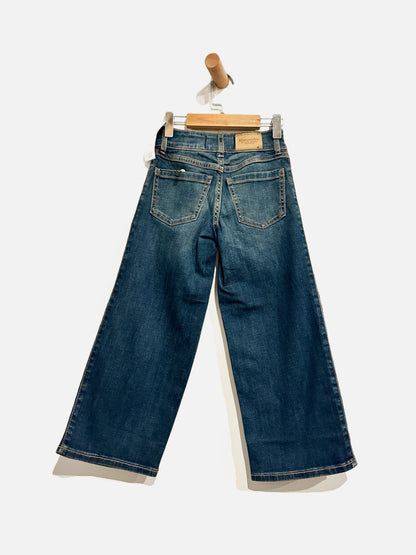 abercrombie kids High Rise Wide Leg Jeans w/Black Sequins 5/6