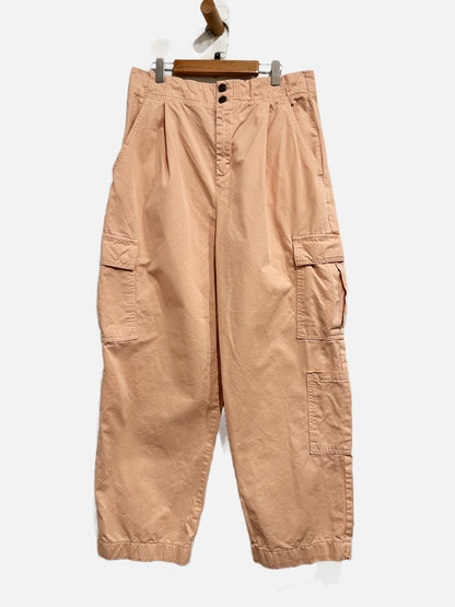 Anthropologie Pilcro Pink Pleated Cargo Trousers - 30