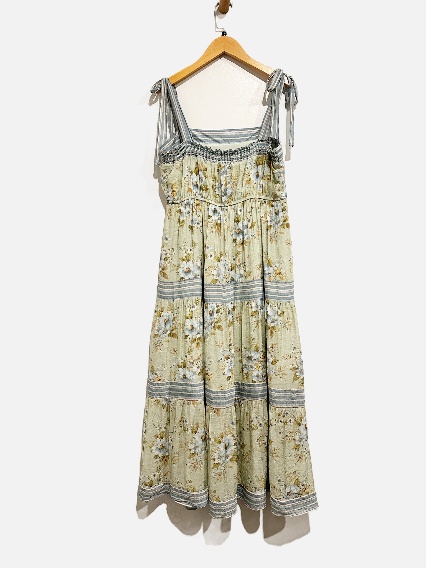 By The River Green Floral Dress - Medium