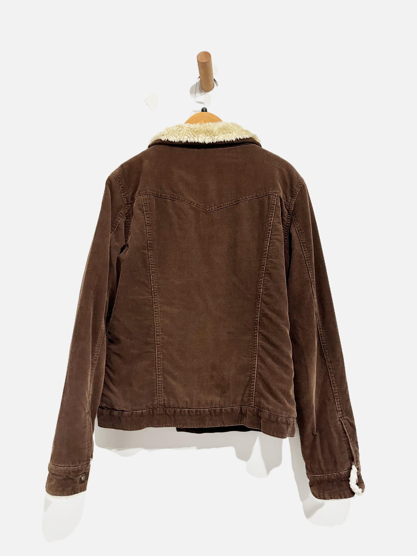 Roxy Y2K Brown Corduroy Jacket - Large