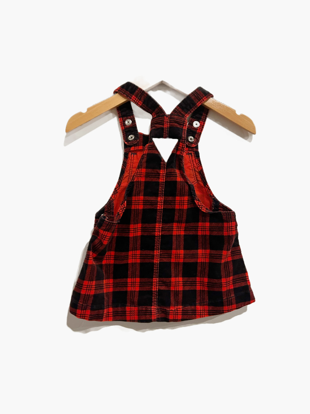 Osh Kosh Red + Black Plaid Dress - 9m
