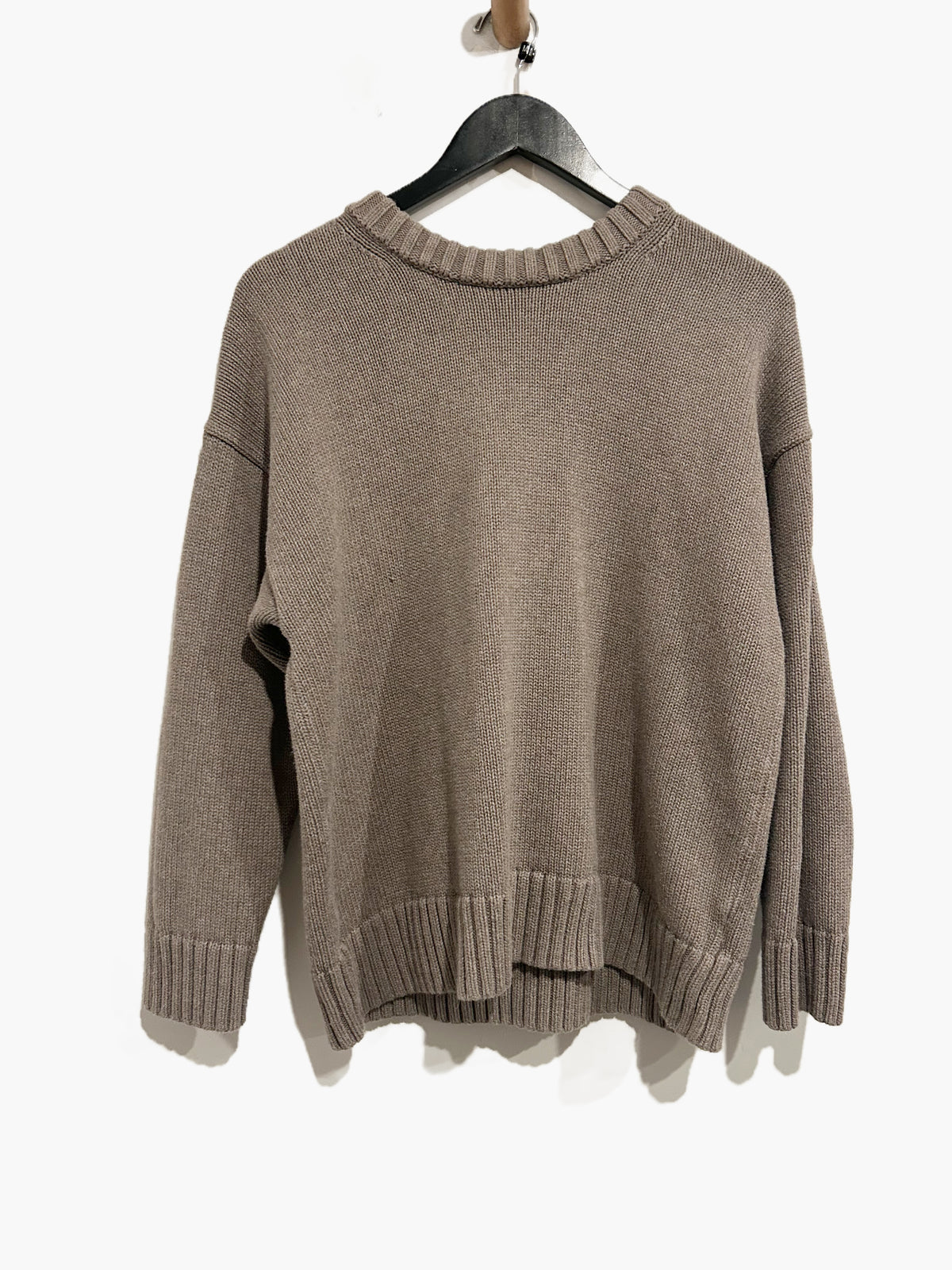 Gap Cotton Oversized Boyfriend Sweater in Toasted Almond - Medium