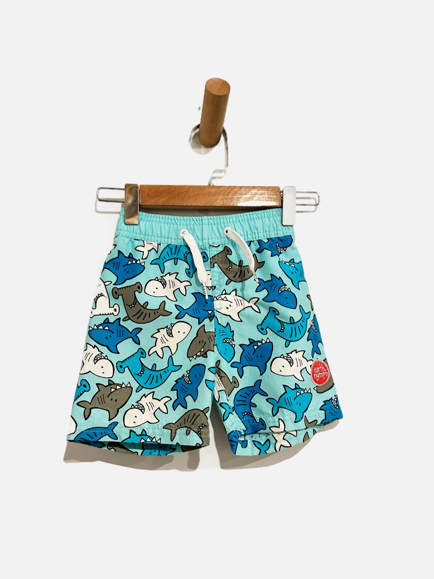 Earth Nymph Sharks Swim Trunks - 9-12M