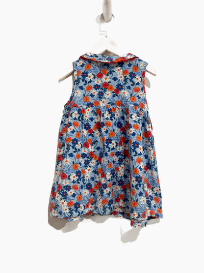 Angel Dear Blue Floral Dress - 4T