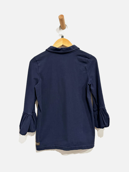 Matilda Jane Blue Collared LS Top - 12