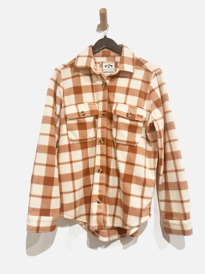 Billabong Pink Plaid Shacket - Medium