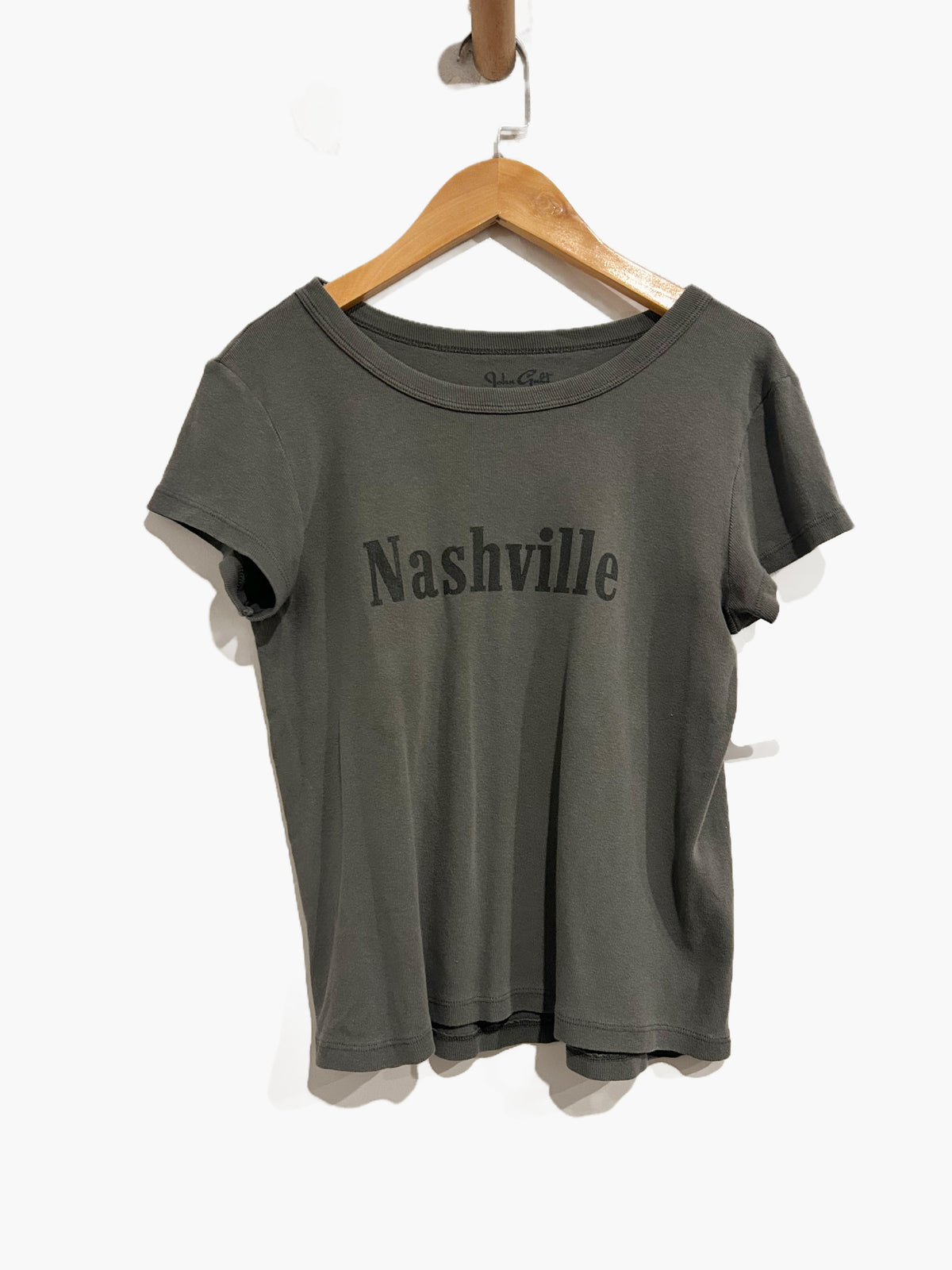 John Galt Grey Nashville Baby Tee