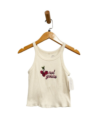 Urban Outfitters White “Not Yours” Cherry Tank - XS