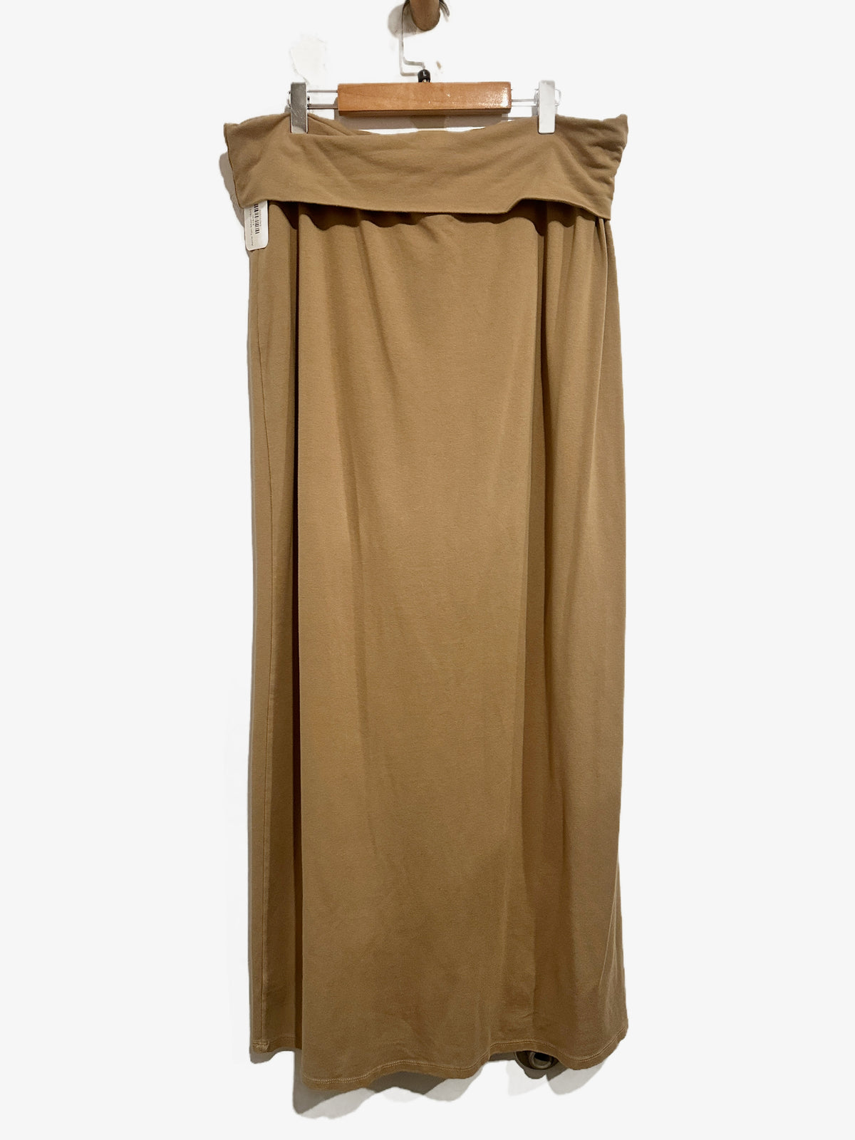 Aerie Chill Up Foldover Maxi Skirt in Soft Stone - Large