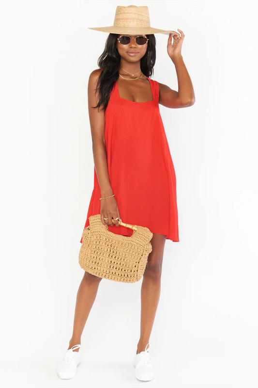 Show Me Your Mumu Ambres Red Mini Dress - Large