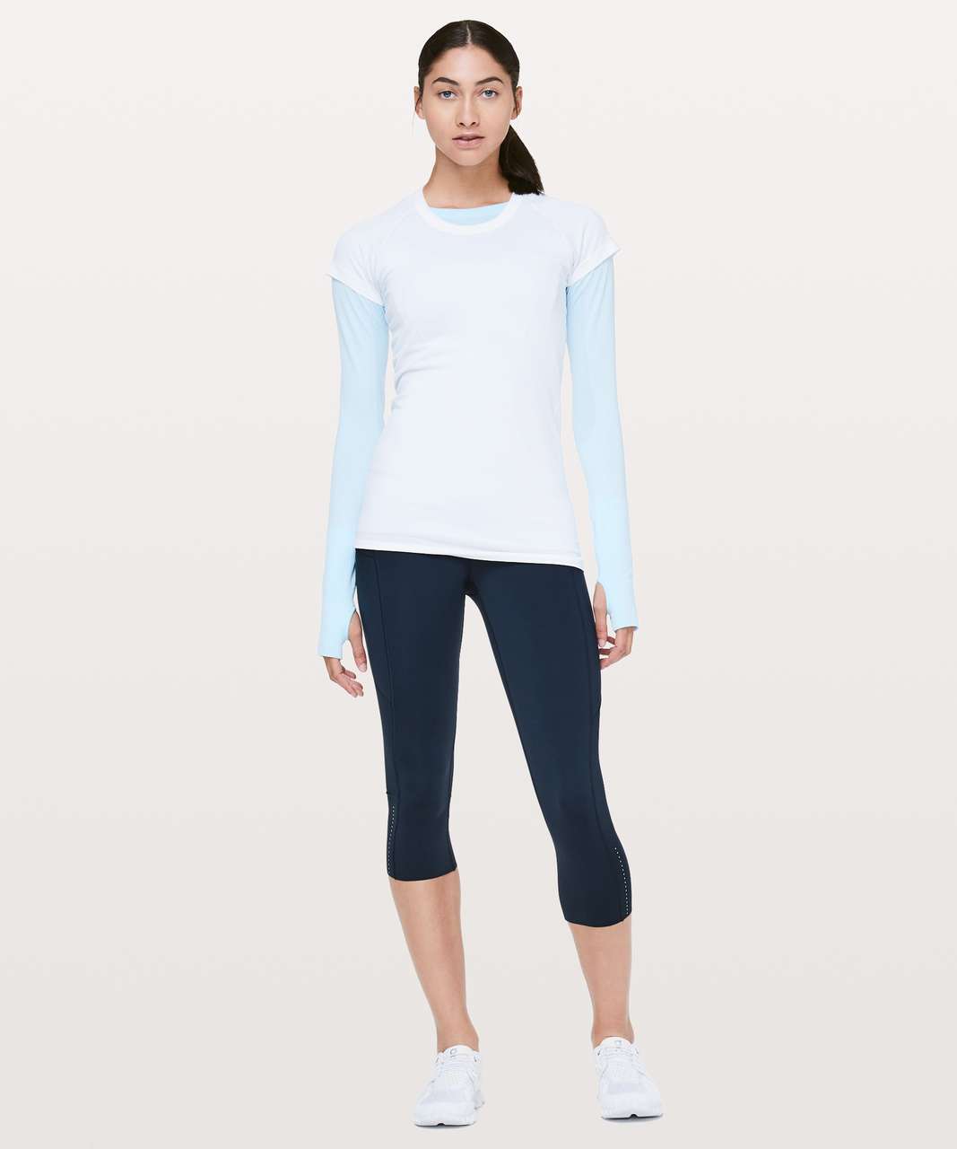 Lululemon Fast & Free Crop II 19” in True Navy - 2