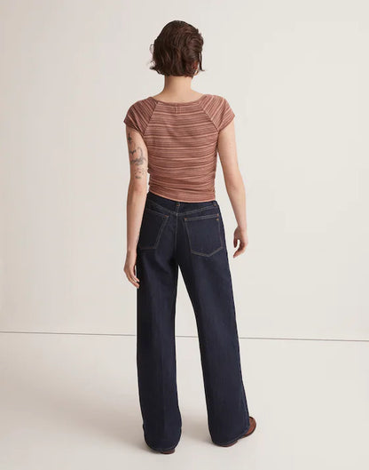 Madewell Red Stripe Tee - Small