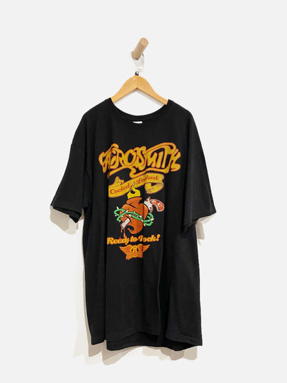 Anvil Black Aerosmith 2010 Graphic Tee - XL