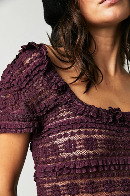 Free People Talk About It Cami in Fig Jam - Small