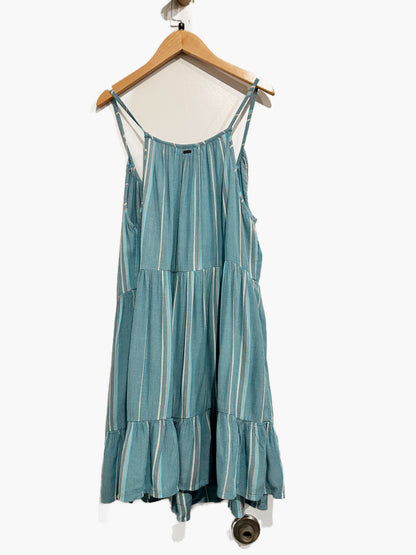 O’Neill Cheri Stripe Tiered Cover-Up Dress in Blue Moon - Medium