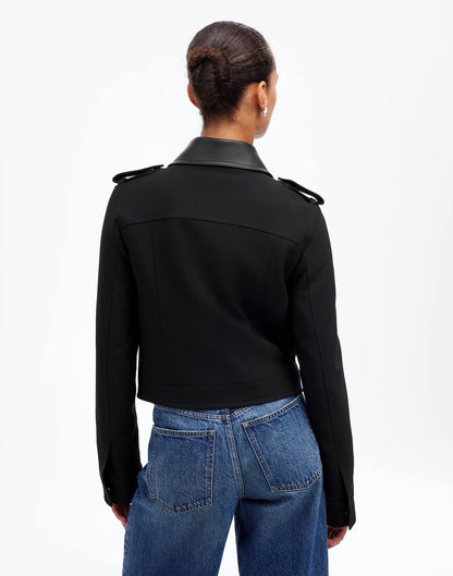 Madewell Shrunken Utility Jacket in True Black - 8