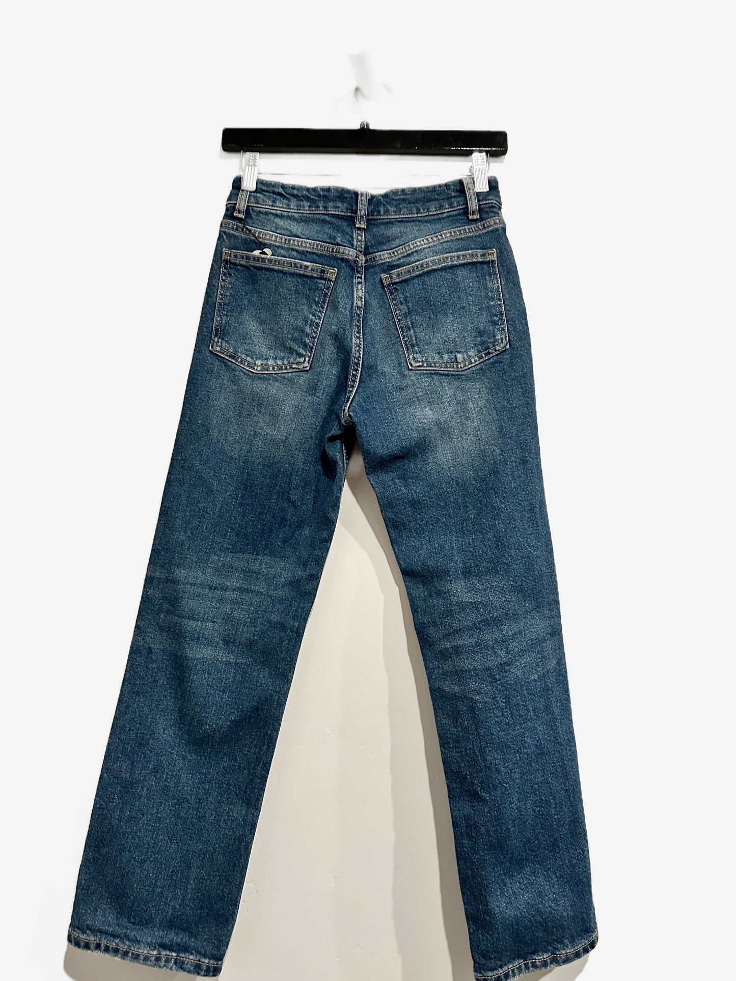 Zara Medium Wash Straight Leg Jeans - 4