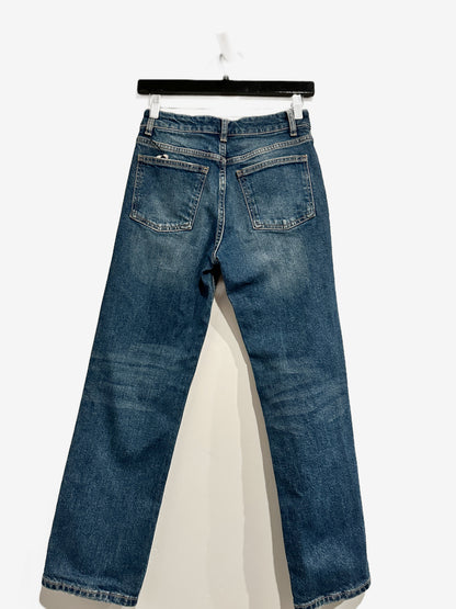 Zara Medium Wash Straight Leg Jeans - 4