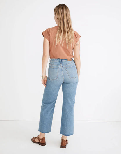 Madewell The Perfect Vintage Wide-Leg Crop Jean in Catlin Wash - 32