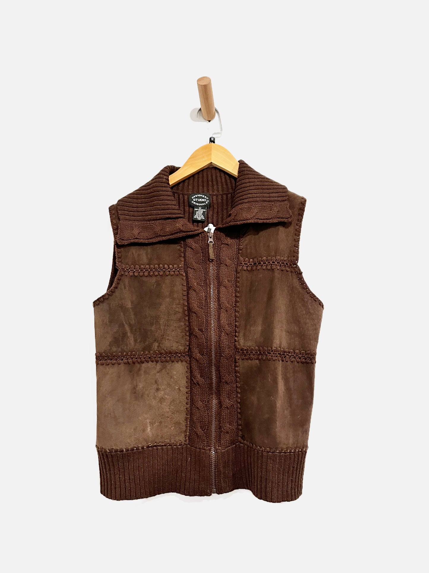 Designers Studio Originals Leather Vest - Medium