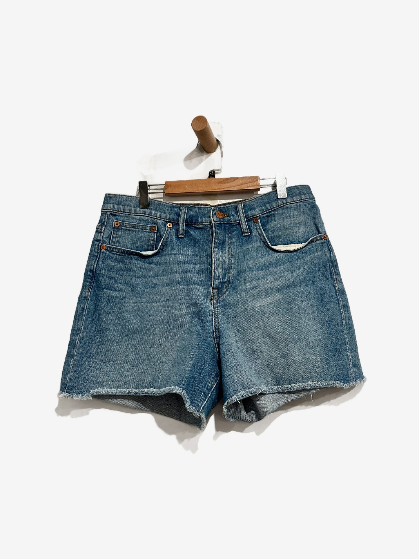 Madewell High-Rise Denim Boyshorts - 29