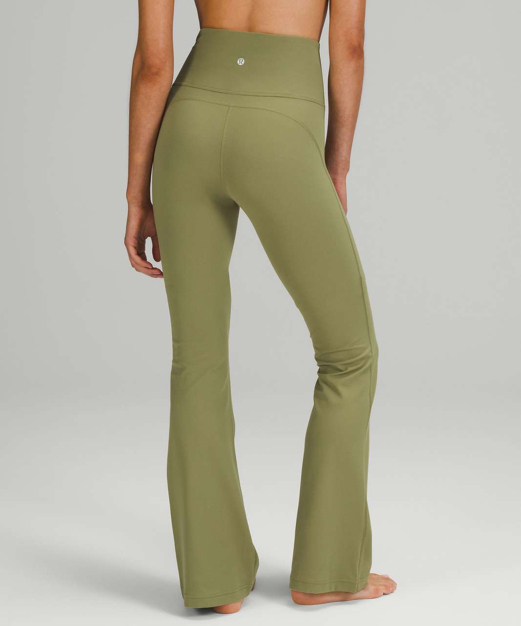 Lululemon Groove Super-High-Rise Flared Pant in Bronze Green - 6