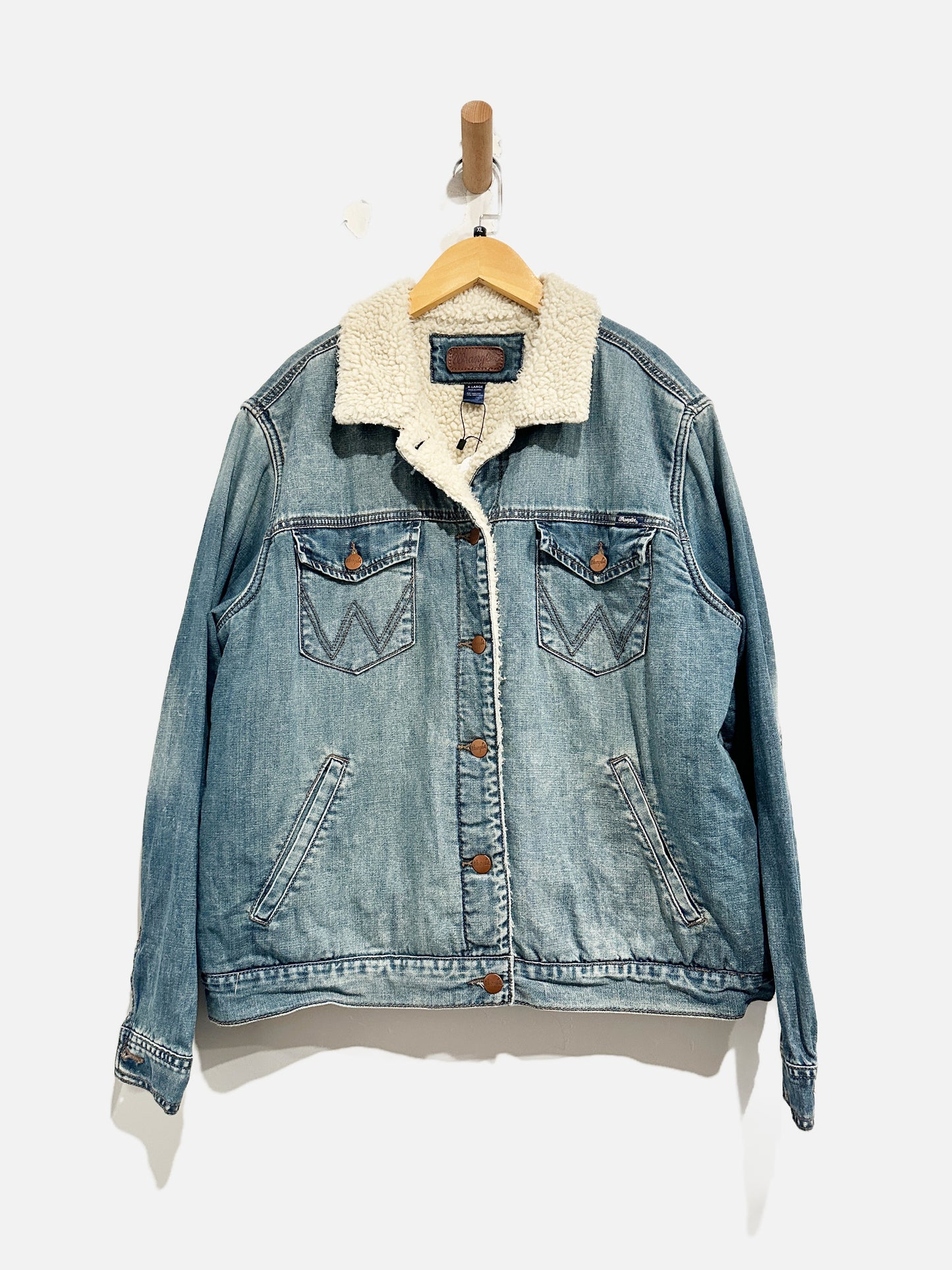 Wrangler Denim Sherpa Jacket - XL
