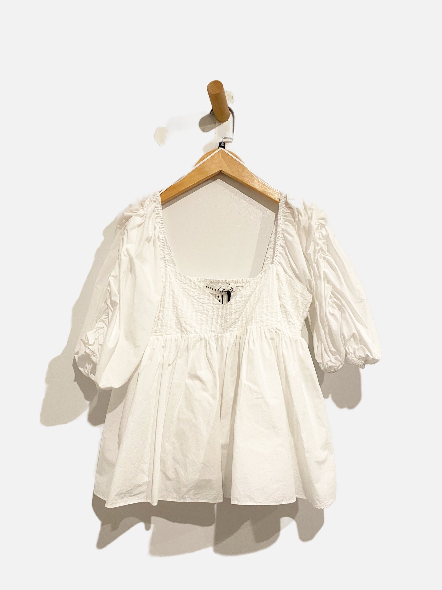 English Factory NWT White Sleeve Cinched Top - XS