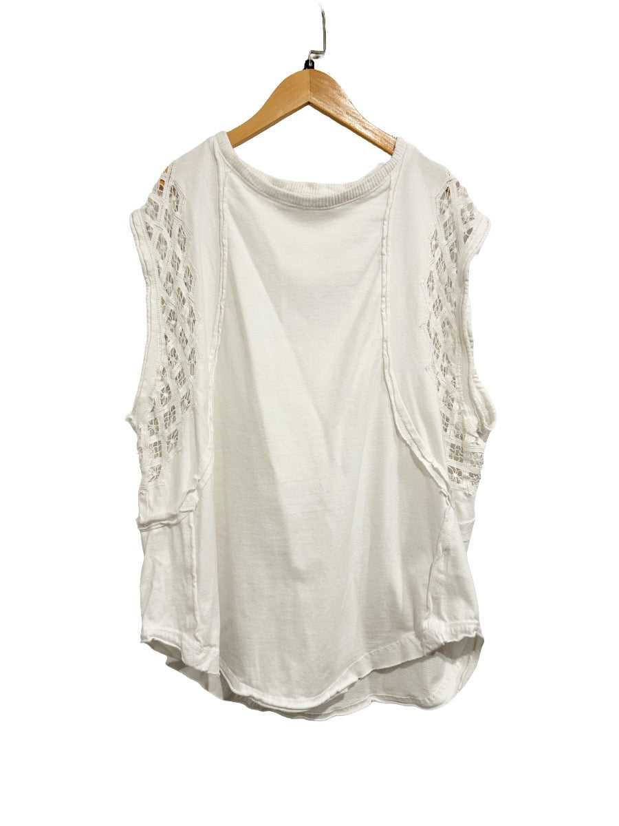 Free People Table For Two Tee in White - Medium