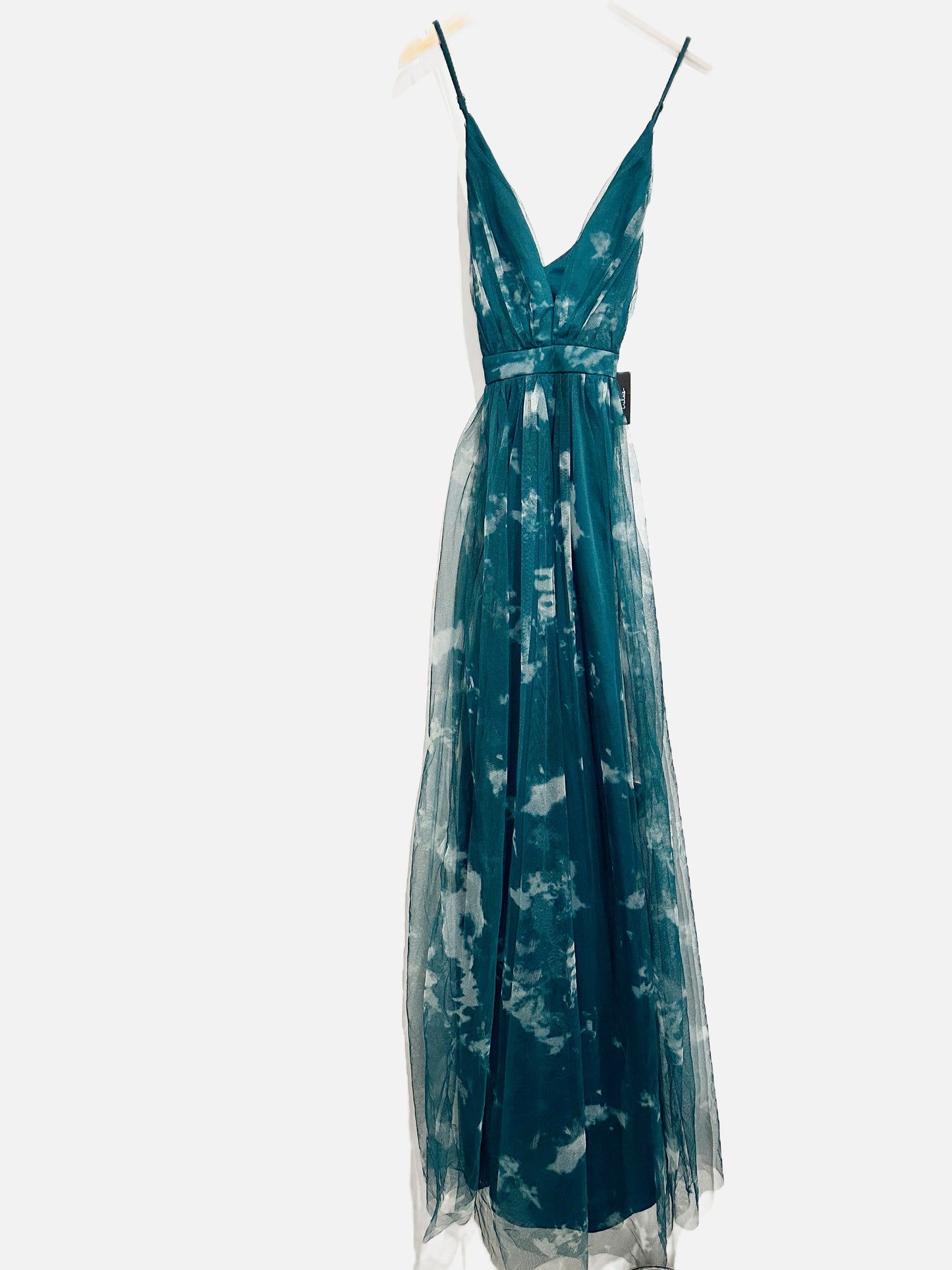 Lulus NWT Green Mesh Tie Dye Dress - Medium