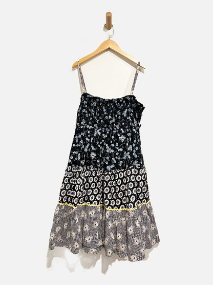 Free People Floral Mixed Media Dress - Small