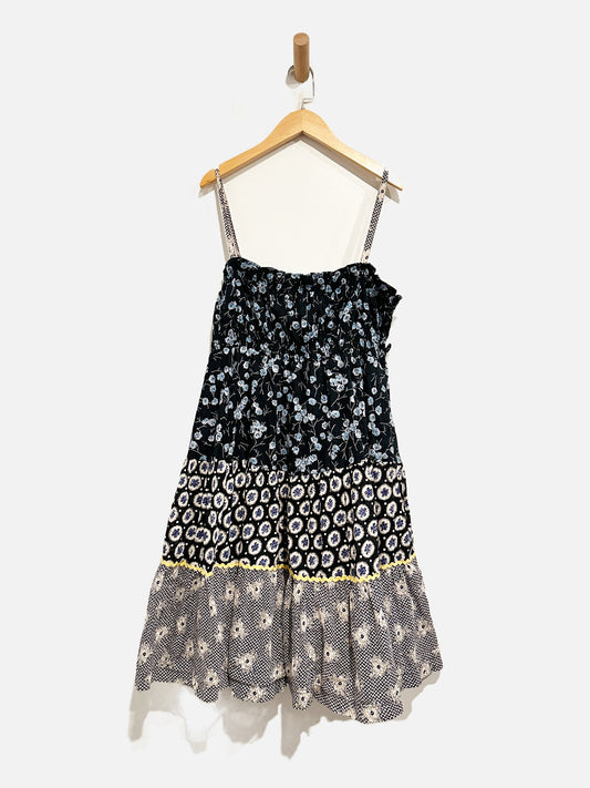Free People Floral Mixed Media Dress - Small