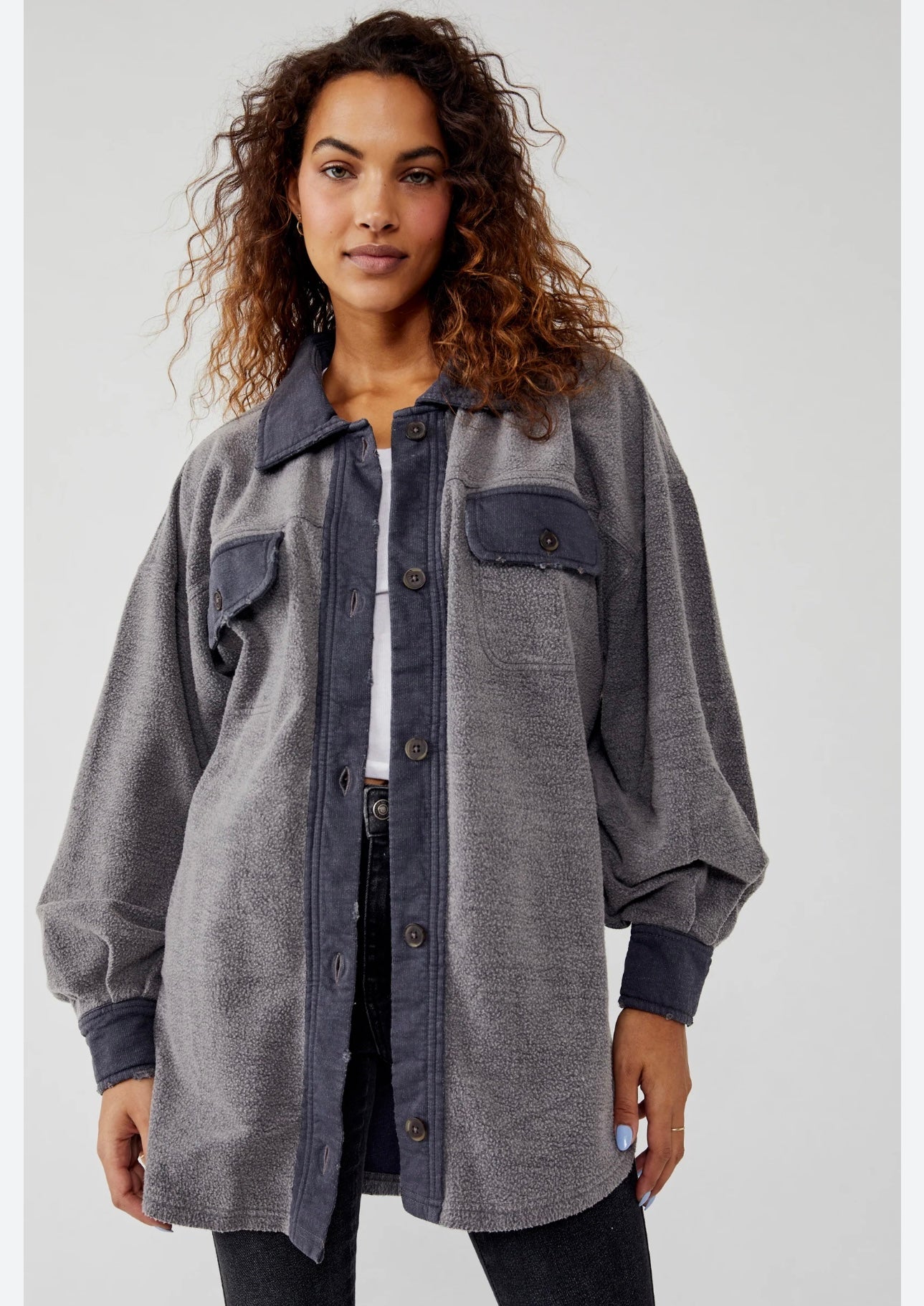 Free People Ruby Jacket in Blue - Medium