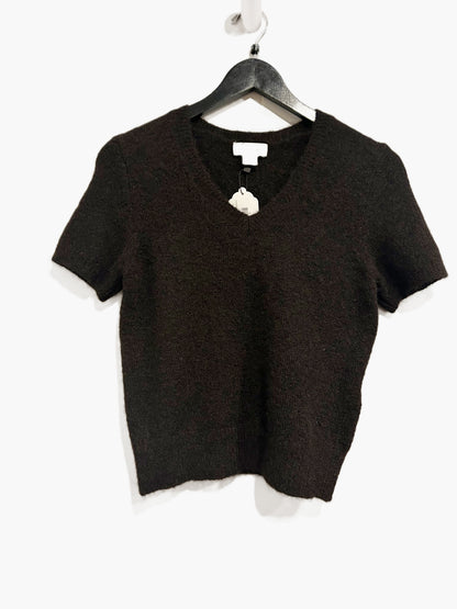 Calvin Klein Wool Blend Short Sleeve Sweater - XS