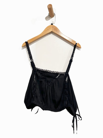 Urban Outfitters Tuli Satin Bubble Cropped Tank Top - Small